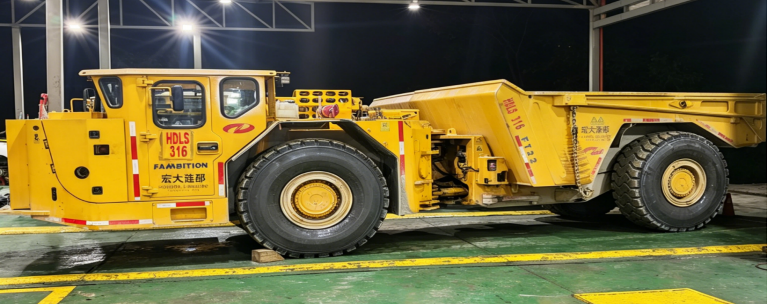 Underground mining trucks Camion da miniera sotterranea